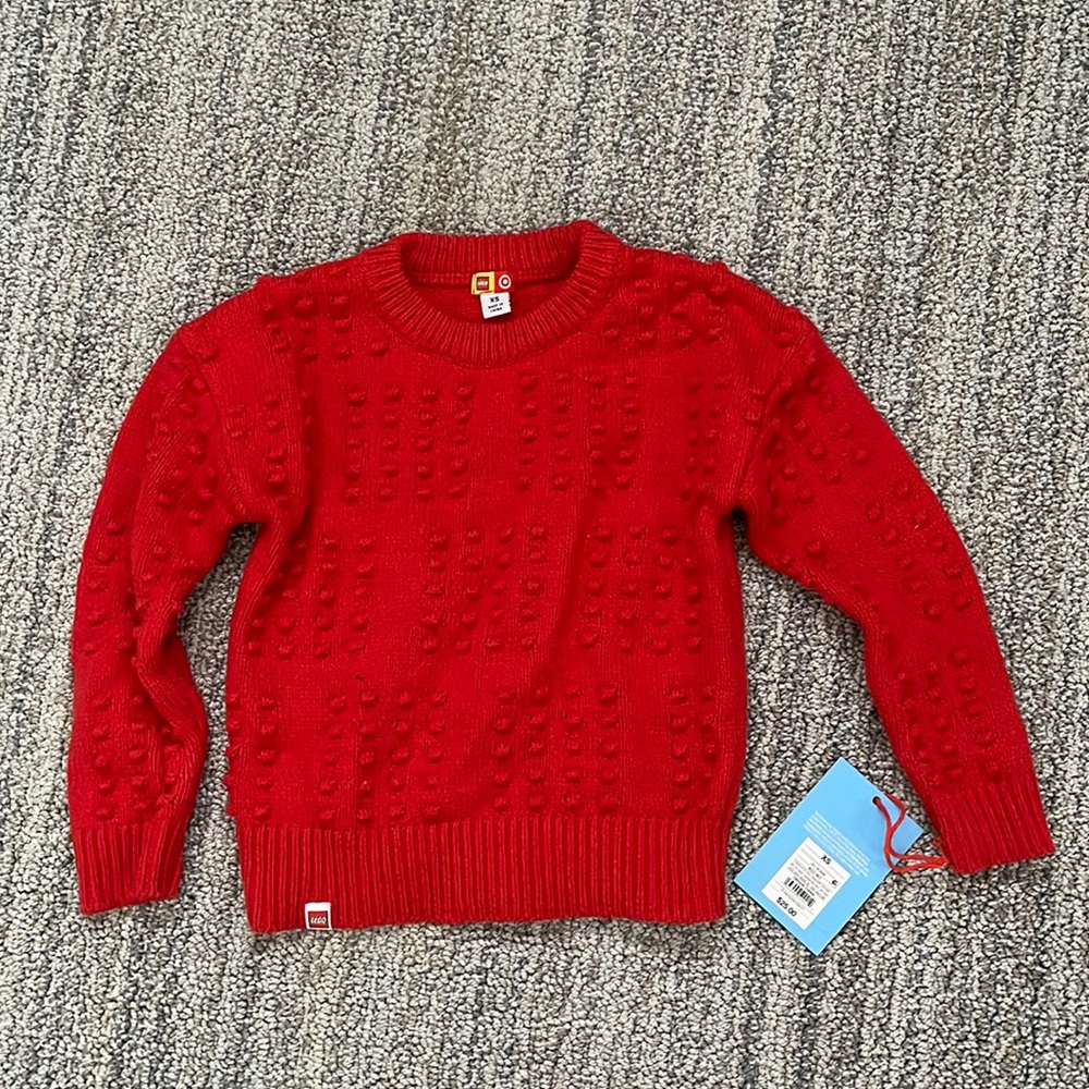 Lego x Target red youth sweater